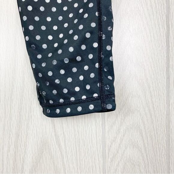 Athleta | Black & White Polka Dot Crystal Chaturanga Leggings Size Medium - Picture 8 of 11